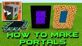 HOW to Make a Portal to NETHER, HEAVEN and END in Craftsman: Building Craft