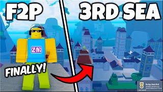 NOOB TO PRO | FINALLY! REACHED THE THIRD SEA AS A *F2P* | BLOX FRUITS | EP. #02 | ROBLOX