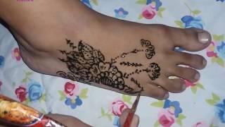 mehndi designs for feet | Henna Mehndi Design For Feet by sam mehndi collections