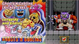 Ghosts 'n Goblins (1985, Arcade) Longplay and Ending, No Commentary #60fps #FHD