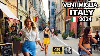 Ventimiglia Italy: 4k Walking - Walk with me in the old town of Ventimiglia, Italy