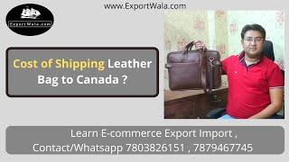 E-commerce export shipping charges | Ankit Sahu | ExportWala | Hindi