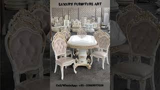 Dinning table set, antique design dinning set, dinning room furniture, luxury dinning #trending #yt