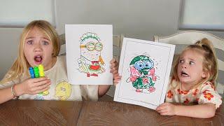 Everleigh and Posie Play 3 Marker Challenge!!!