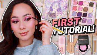 FIRST LOOK WITH MY PALETTE! VALENTINES DAY STRAWBERRIES & CHOCOLATE LOOK! Odens Eye Love Language