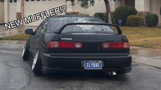 My Stanced Integra gets a new Exhaust!