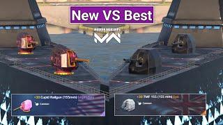 Cupid Railgun (155mm) VS TMF 155 (155 mm) | Legendary vs Epic Cannon Test - Modern Warships