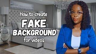 How to Create Fake Realistic YouTube Background for Free