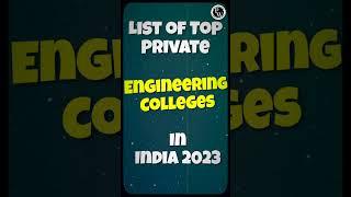 List of Top Private Engineering Colleges in India  | #EngineeringColleges #PWFacts #PWShorts