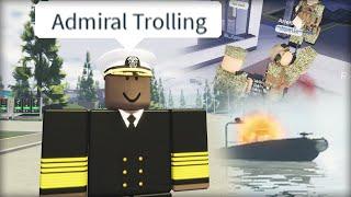 Roblox Navy: Admiral Admin Trolling