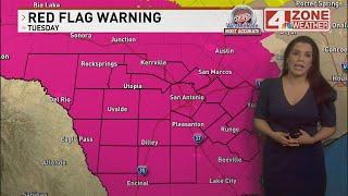 EXTREME FIRE WEATHER: Very strong wind gusts, low humidity could lead to spread of wildfires