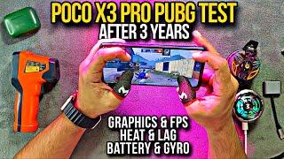 POCO X3 PRO PUBG Test in 2024 After 3 Years | Graphics | 90fps | Heat & Lag | Gyro | Battery | Price