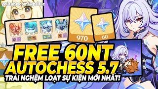 Quẳng Childe Đi Nhận Ngay 60NT! Thêm Lúa Roll Skirk! Trải Nghiệm AutoChess Genshin 5.7! Code NL Mới