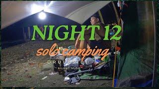 SOLO CAMPING BY  THE BEACH, HEAVY RAIN RIDE   NIGHT 12