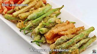 Como hacer una tempura de verduras #recetas de #javierromero con #verdurasfrescas