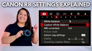 Canon EOS R8 VIDEO Settings: SETUP Guide for C-Log, 120FPS etc.