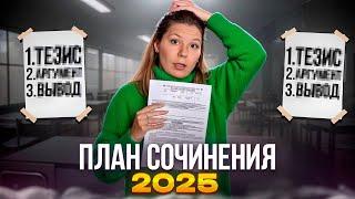 Эталонная структура сочинения ЕГЭ 2025