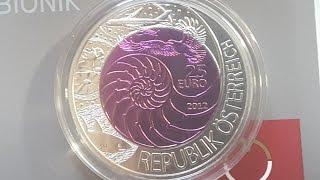 Austria 25 Euro Nobium commemorative coin.