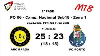 (SUB18) ABC BRAGA 25X23 FC PORTO