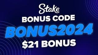 Legit $21 Stake Promo Code 'BONUS2024' to claim best Stake Bonus