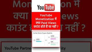 YouTube Monetization में क्या Paid Views काउंट होते हैं या नहीं ? Beeru Prasad Digital Marketing