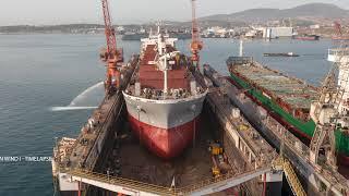 Dry-Docking Mastery: The Complete Restoration of Bulk Carrier “Triton Wind I”  Timelapse