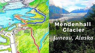 BREATHTAKING!  Mendenhall Glacier in Juneau Alaska and Nugget Falls