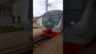 ЭД4М-0487 прибывает на станцию Кубинка-1. #поезд #ржд #кубинка #эд4м
