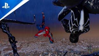 Symbiote Suit Swap Free Roam (RAIN) | Spider-Man 2 PS5 4K