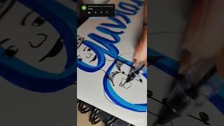 🫅The final one #calligraphy #art #easy #learning #tutorial #ideas #trending #drawing #craft #new #yt