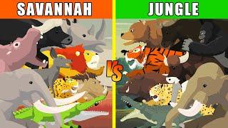 Savannah vs Jungle Animals [S1] | Animal Animation