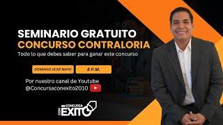 Seminario Gratuito: ¡Prepárate para Ganar el Concurso de la Contraloría General! ️