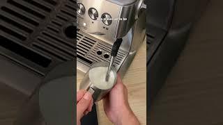 How to properly steam milk on a Breville espresso machine