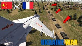 CHINESE AIRCRAFT ATTACKED A FRENCH CONVOY IN UKRAINE   FRANCE GO HOME !!!