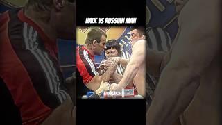 Hulk vs Russian man#trending#armwrestling#denis#eastvswest#sports#shorts