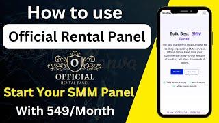 How to use Official Rental Panel | How to Make SMM Panel For Free #rentalpanel #officialrentalpanel