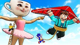 CLIMB THE BIGGEST BRAIN ROT TOWER AND GLIDE DOWN IN ROBLOX !!