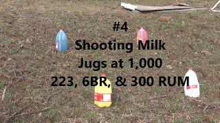 #4 1,000 Milk Jug Challenge. 223, 6 BR, & 300 RUM VS Milk Jug @1,000 Yards.