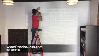 How to Install Chicago Brick Wall Panels DIY