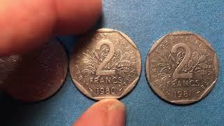 2 Franc Coin 1979 - 1981