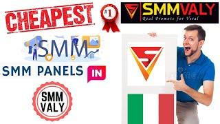 Cheapest and Best SMM Panel in Italy | SMM PANEL Italy | smmvaly.com