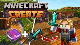 I UPGRADED MY GEAR in Minecraft Create Mod!