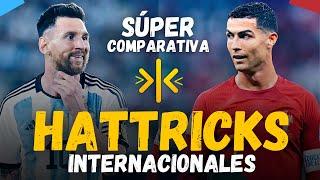 Los 10 Hattricks de CRISTIANO RONALDO con Portugal vs Los 10 Hattricks de LIONEL MESSI con Argentina