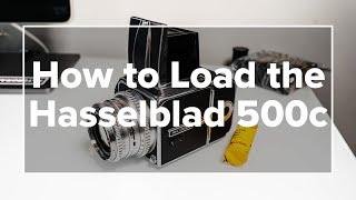 How to Load the Hasselblad 500c Medium Format Camera with 120 Film