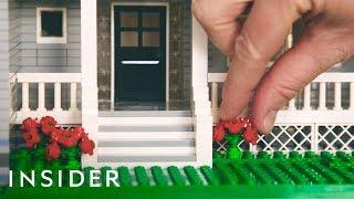 Mini Lego Houses Replicate Real Homes