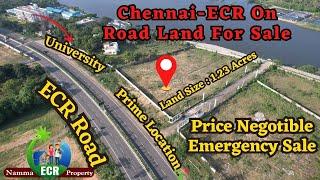 Chennai ECR Land For Sale | 1.23 Acres | 100% Tittle Clear | #ecr #chennai #muttukadu #land #plots