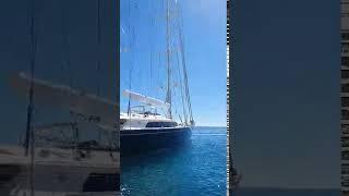 Luxury superyacht Parsifal III during filming of Season 2 of Below Deck Sailing Yacht in Croatia