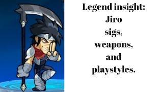 Legend insight: Jiro sigs, weapons, and playstyles.