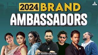 Important Brand Ambassadors 2024 | Current Affairs Today By Ashish Gautam