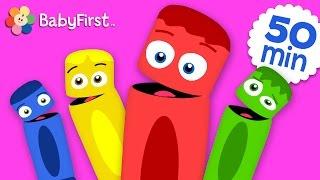 All of the Colors | Coloring for Kids | Learn the Colors | Color Crew | BabyFirst TV